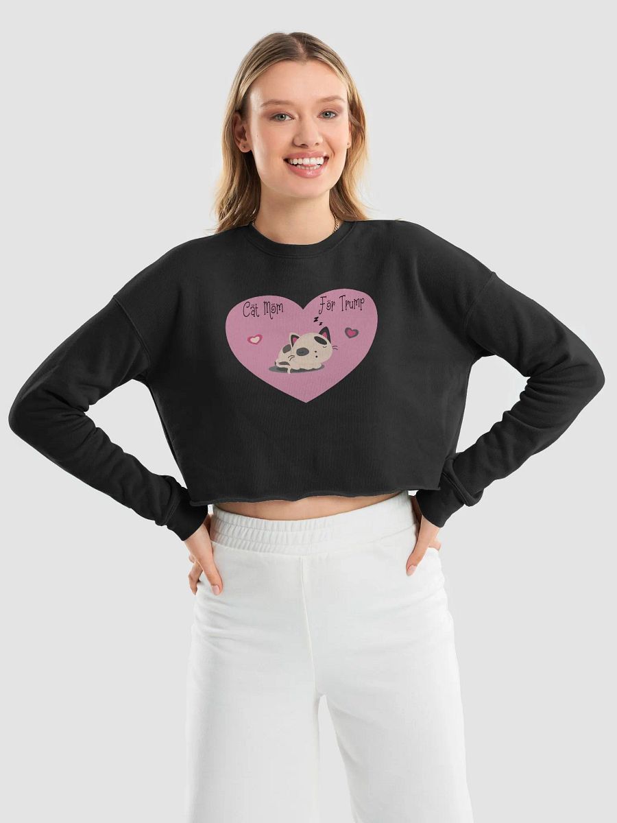 Cat Mom For Trump Crop Top product image (36)
