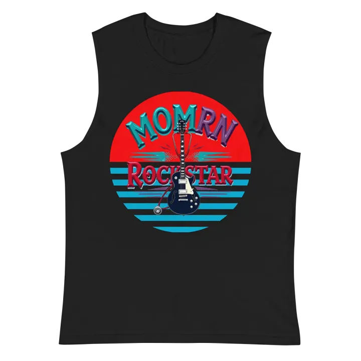 Rockstar Mom RN Sunset Muscle Tank product image (3)