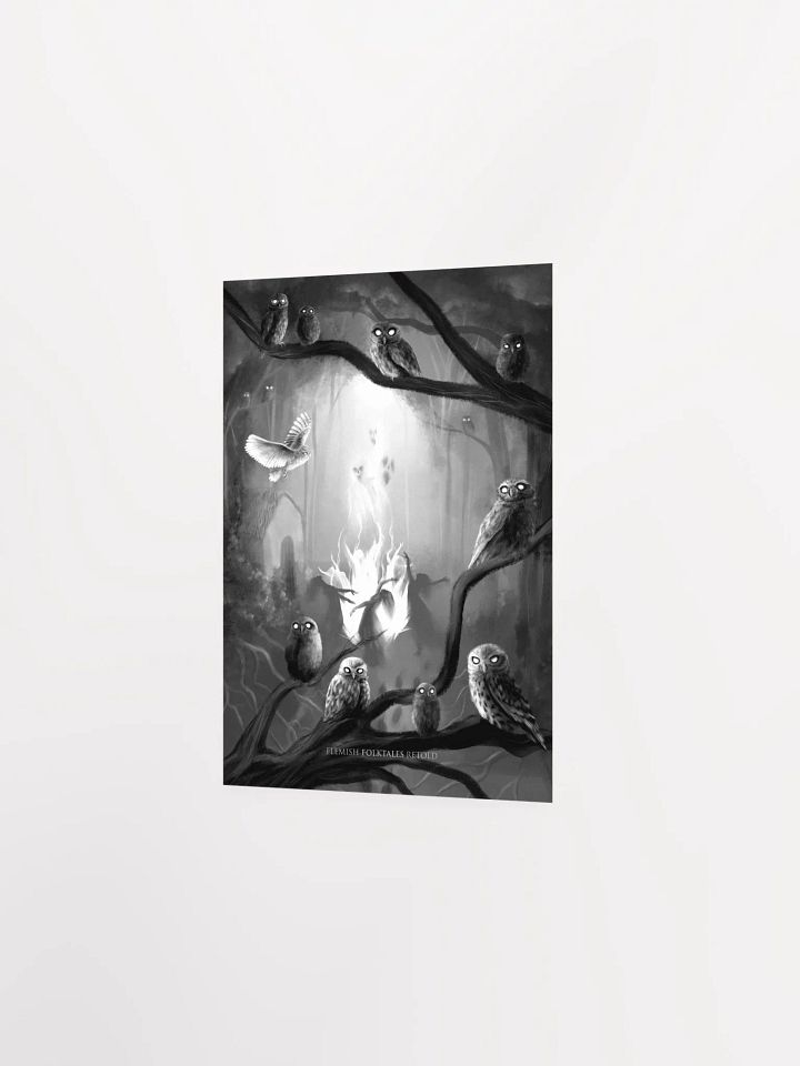 Sefa Bubbels Owl Forest Poster product image (2)