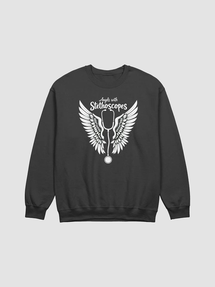 Angel Wings Stethoscope Crewneck Sweatshirt product image (8)