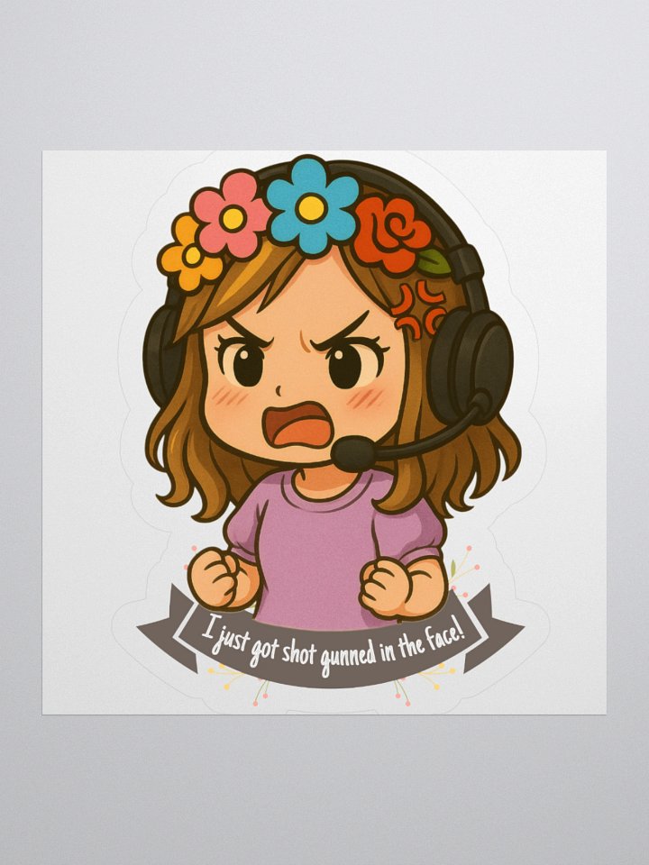 Squishy I just got shot gunned sticker product image (1)