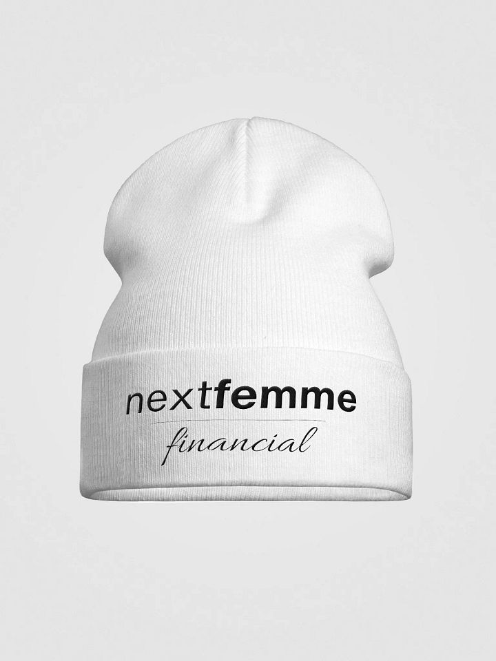Knit Beanie with Black Logotype product image (1)