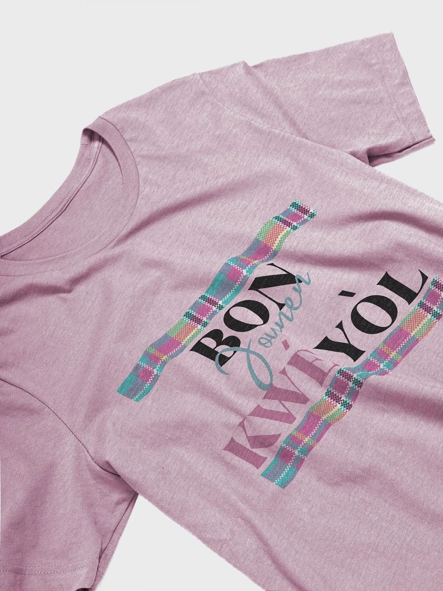 Kwéyòl Madras Script T-Shirt product image (74)