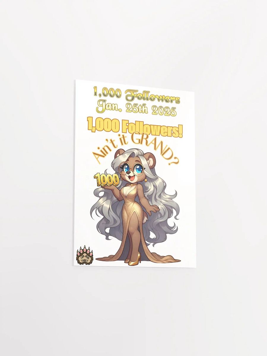 Limited Edition 1,000 Followers Celebration Poster product image (13)