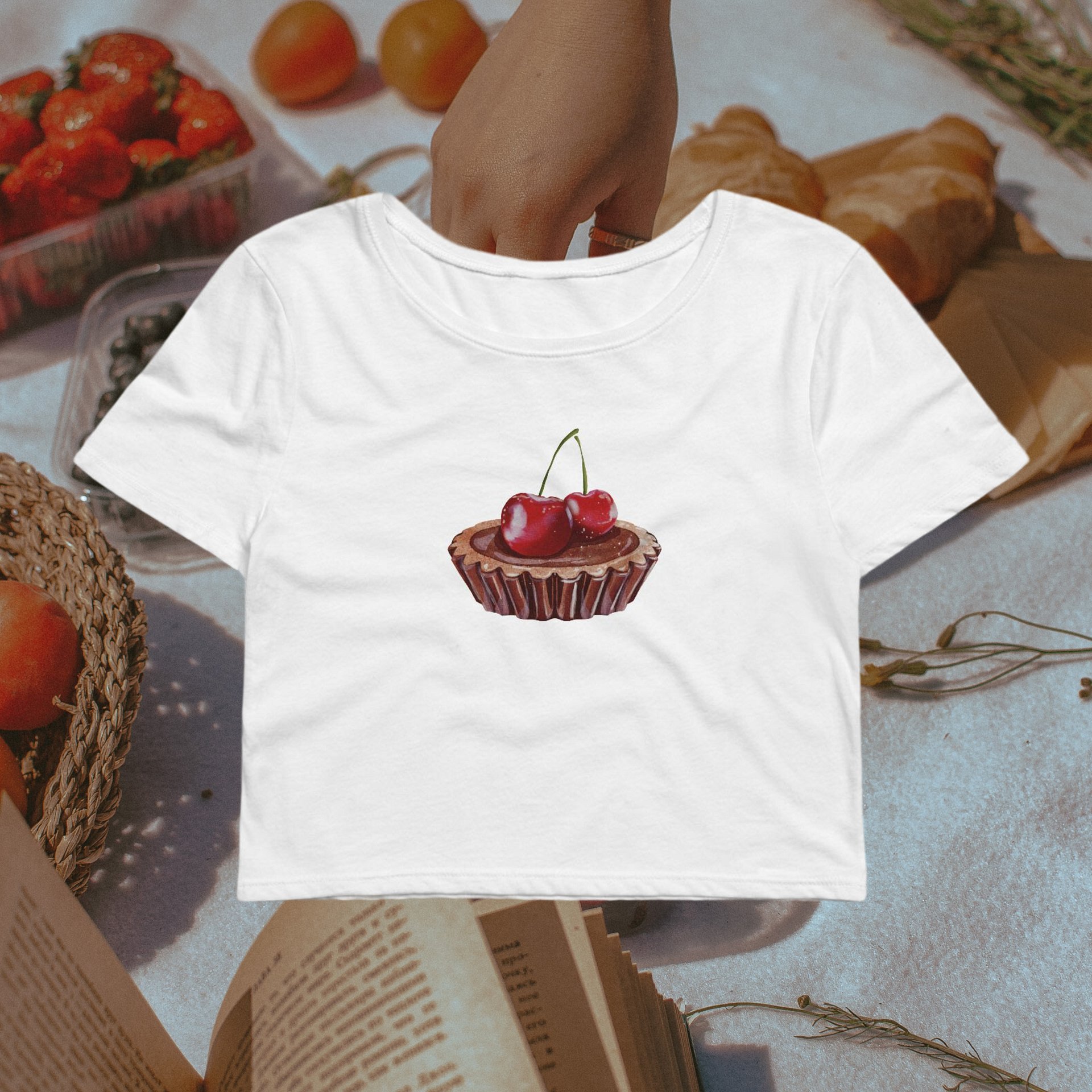 Cherry Chocolate Tart Baby Tee product image (2)