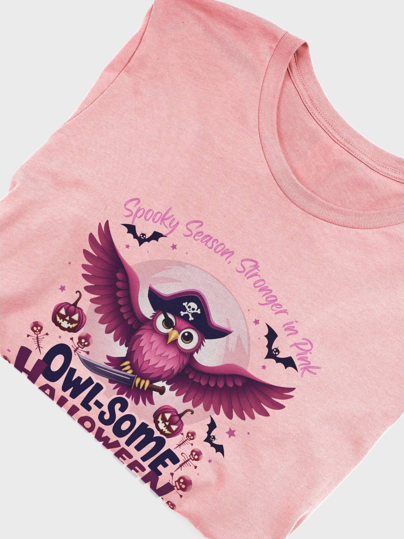 Pirate Owl Halloween Adventure: Breast Cancer Awareness T-shirt product image (18)