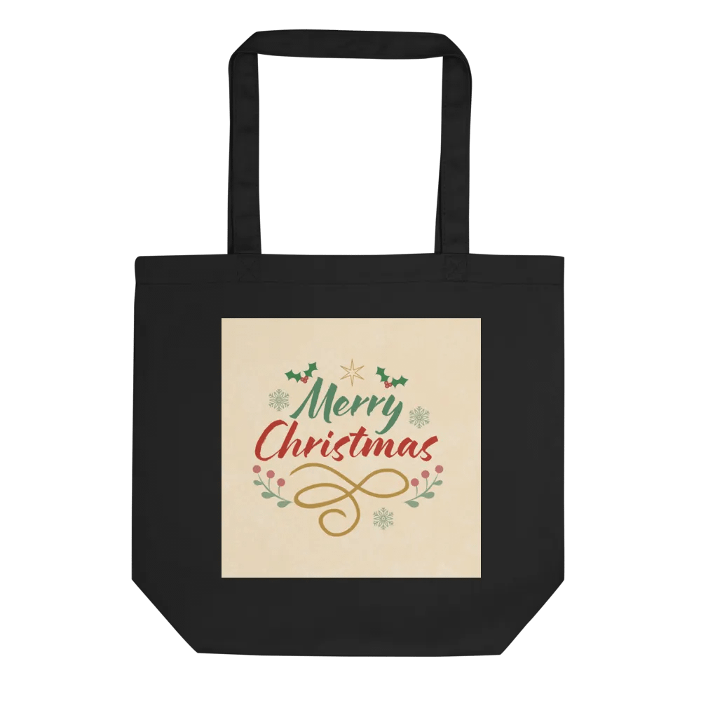 Festive Merry Christmas Eco Tote Bag product image (1)