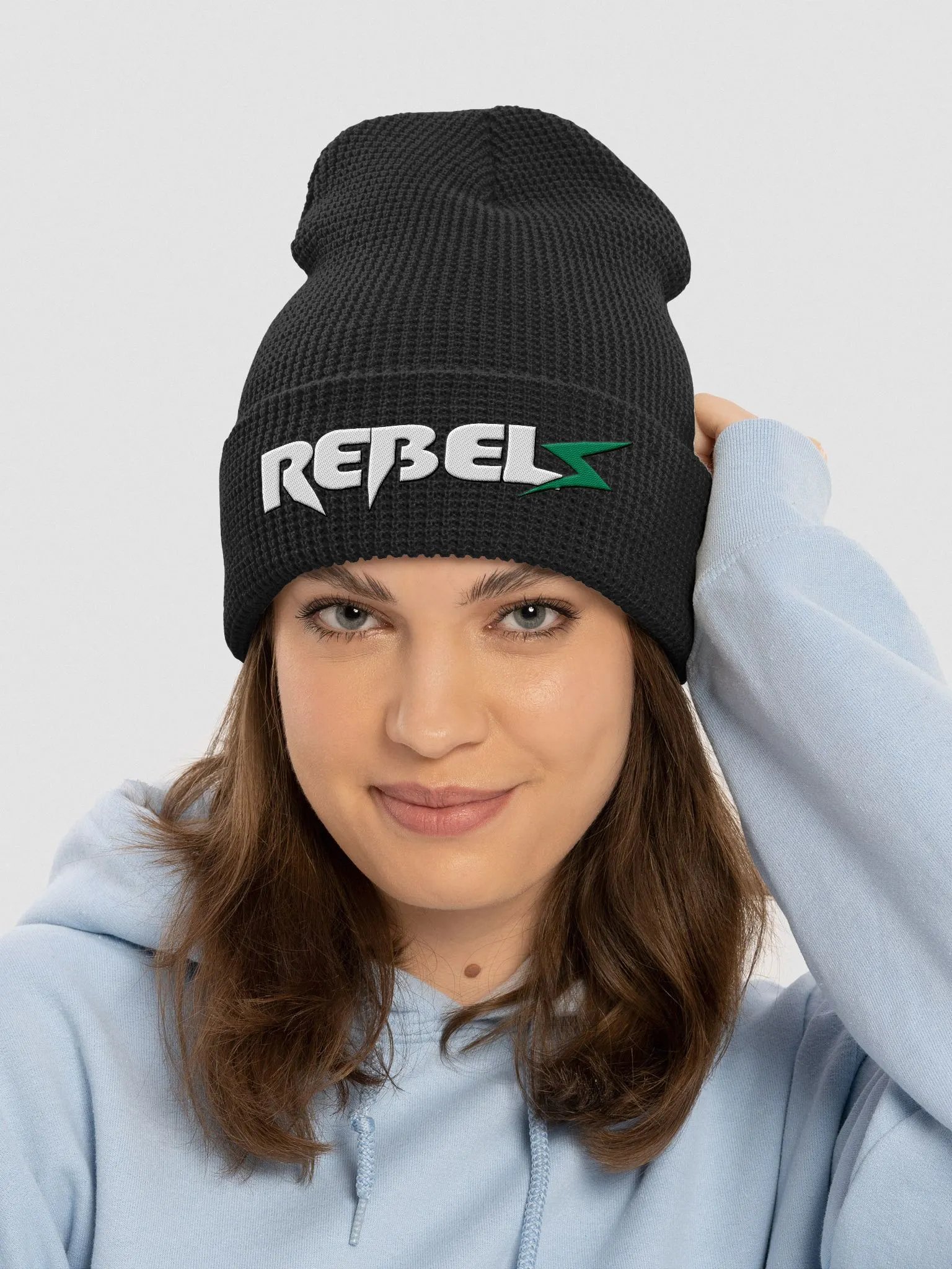 Rebels Beanie | Black | White/Green product image (5)