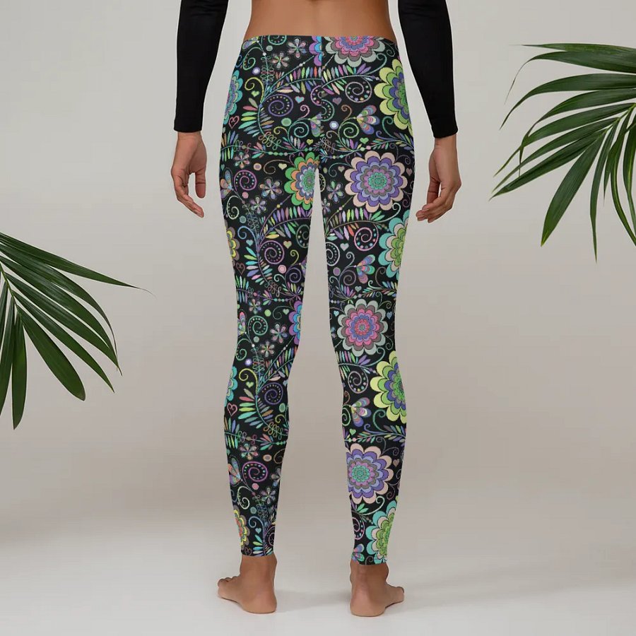Mandala Flower Yoga Leggings product image (4)