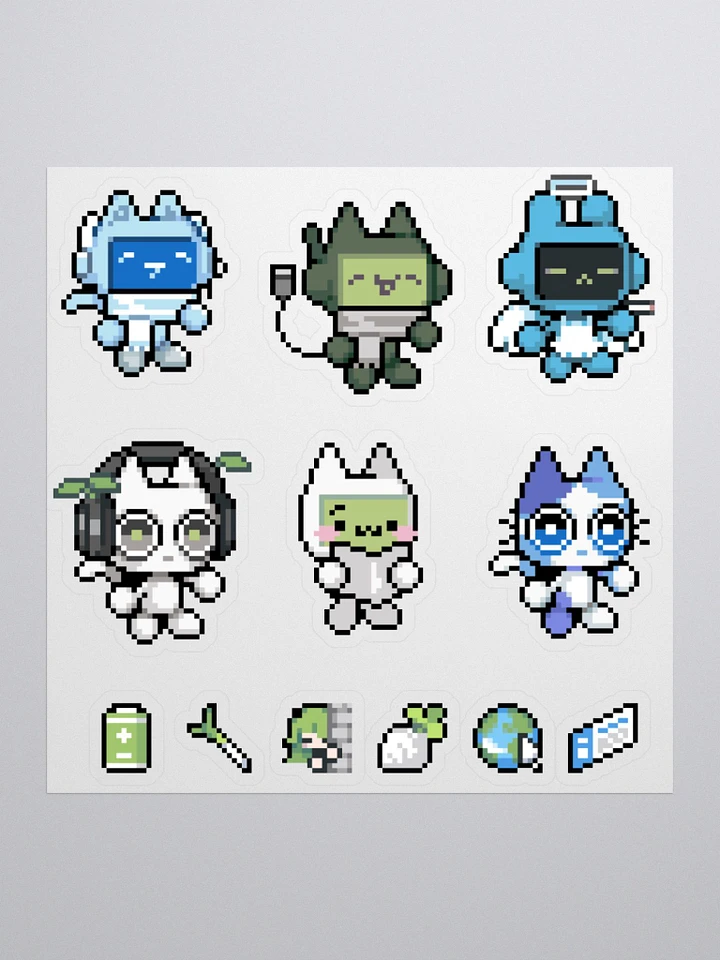 Pixel Art Digi Cat Sticker Pack product image (1)