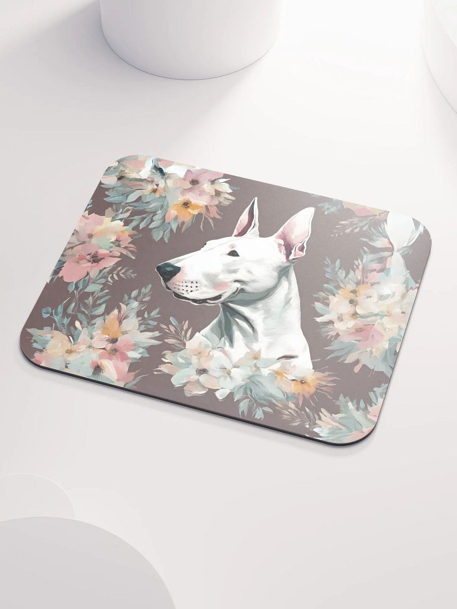 Floral Bull Terrier Mouse Pad product image (4)