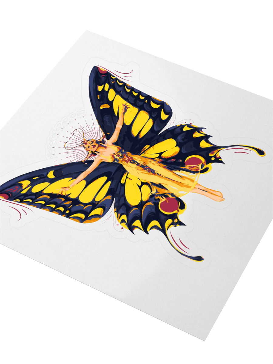 Butterfly Wings Fantasy Kiss Cut Sticker product image (3)