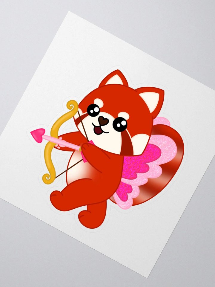 Cupid Red Panda Sticker product image (2)