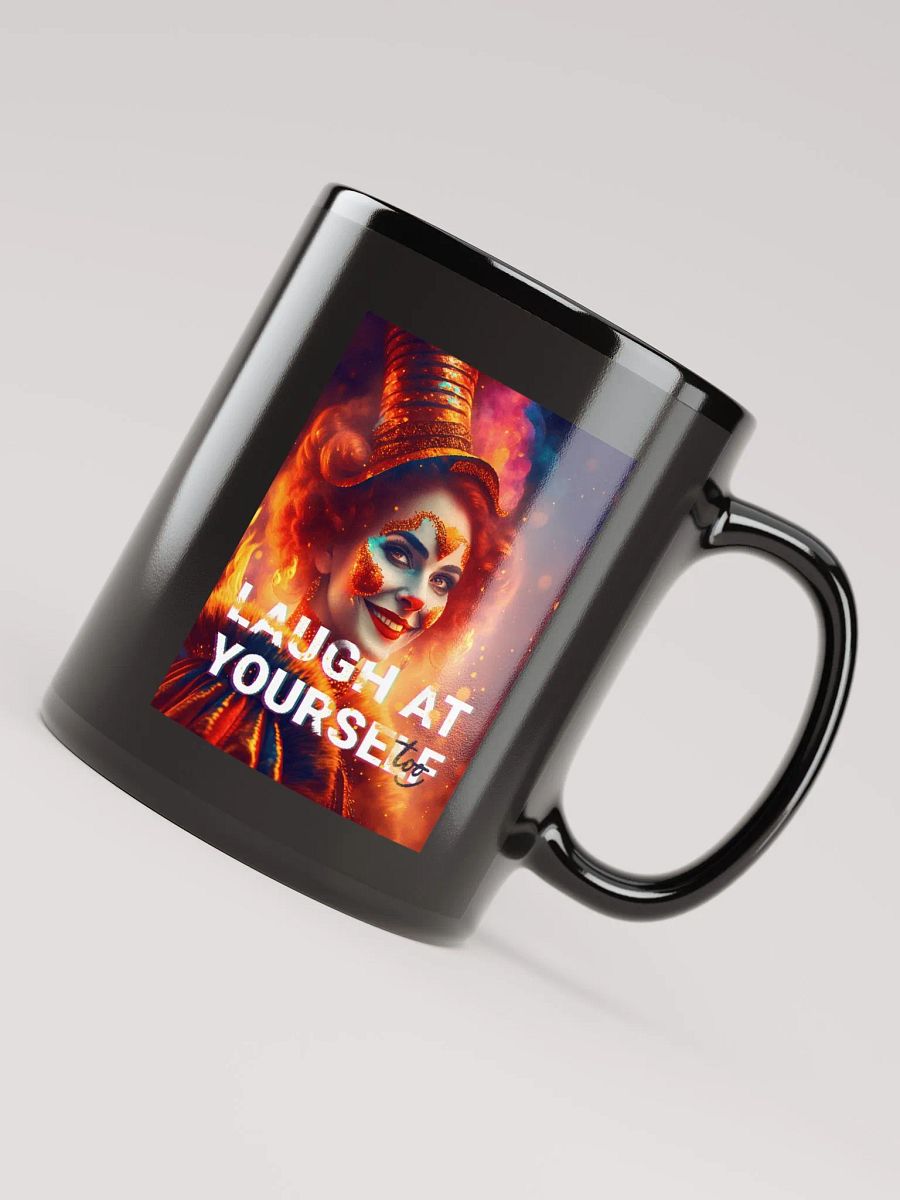 Laugh at yourself too - Clown in fire (front & back) product image (4)