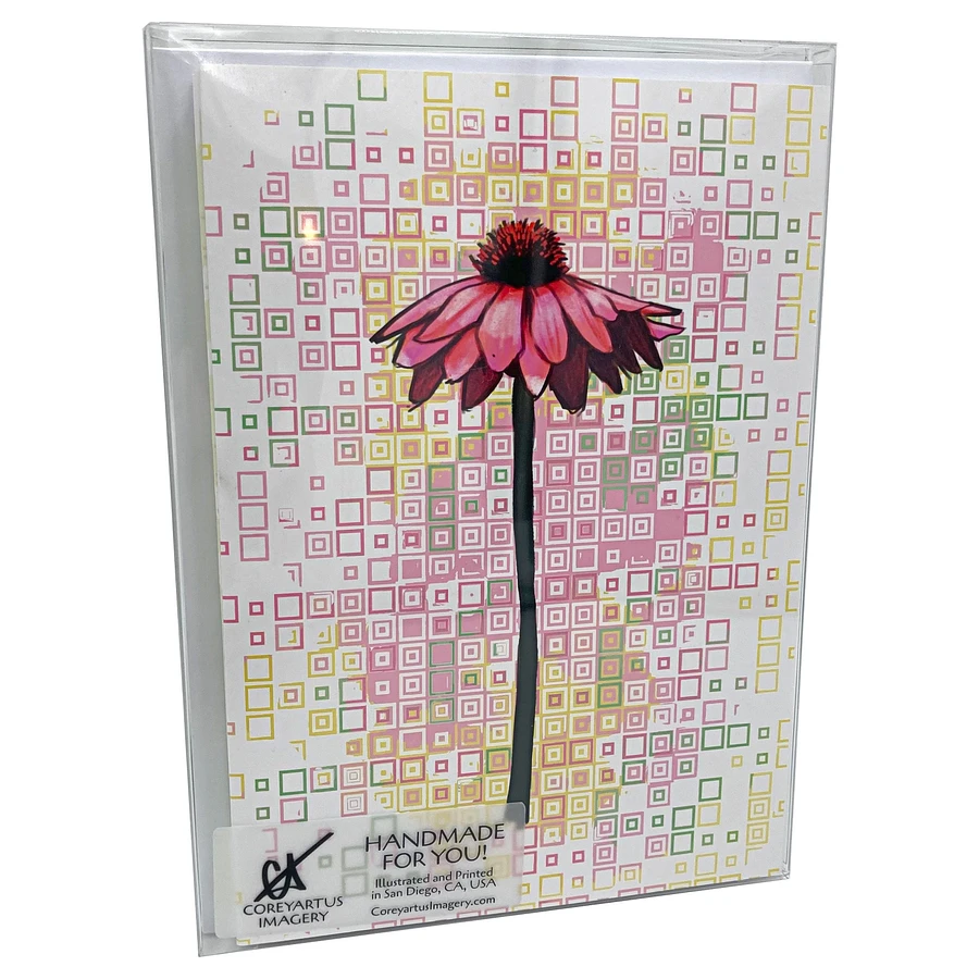 Cherry Daisy Greeting Cards, Lime, Assorted All Occasion Note Cards, 5x7 inch, Blank Inside, with Envelopes product image (9)