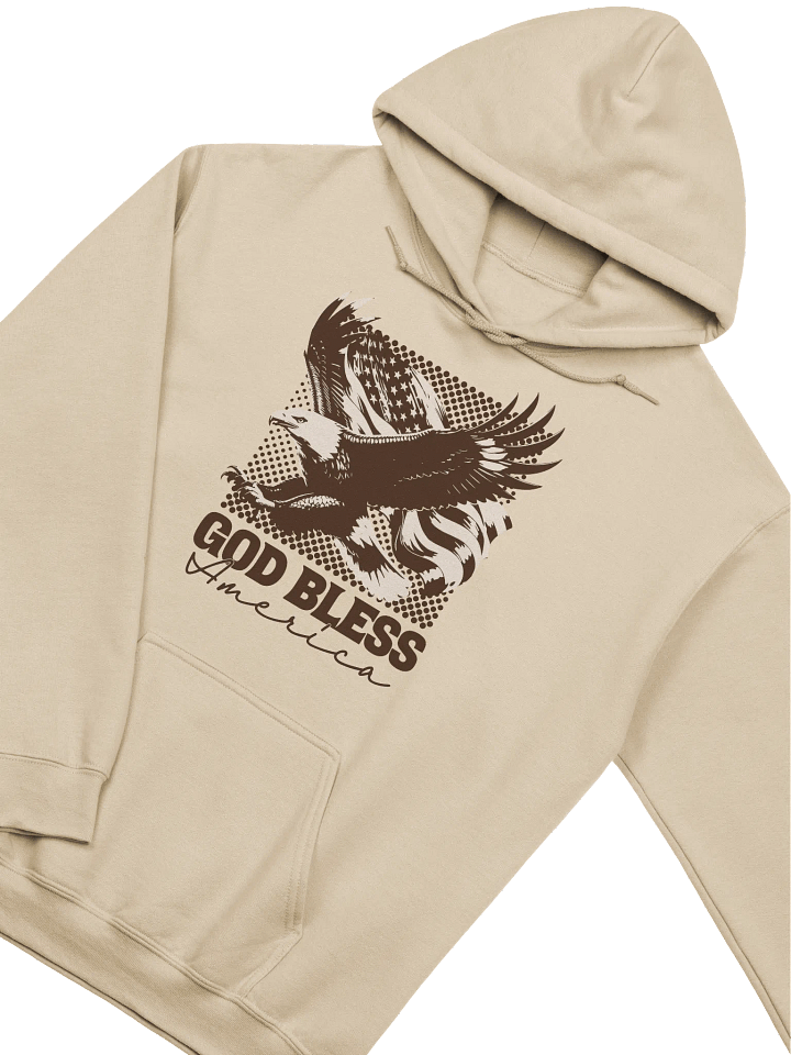 God Bless America Hoodie | Christian Patriotic Sweatshirt for Veterans & Proud Americans product image (2)