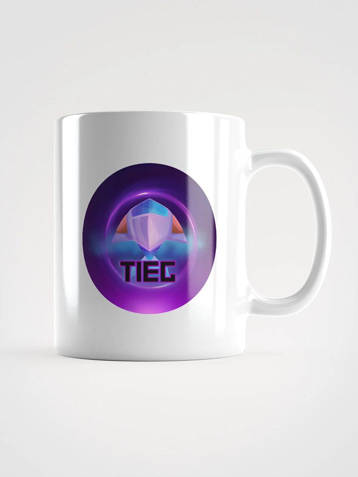 Futuristic Emblem White Glossy Mug TIEG product image (3)