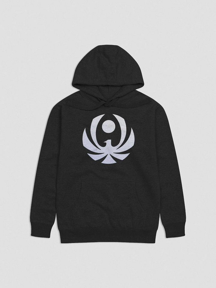 CroweGamingg Cotton Heritage Unisex Premium Hoodie - White logo Front product image (2)