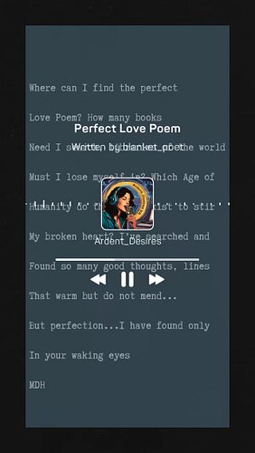 The wonderfully talented @blanket_poet aka Qohelet was gracious enough to allow me to put voice to one of his poems. This one...