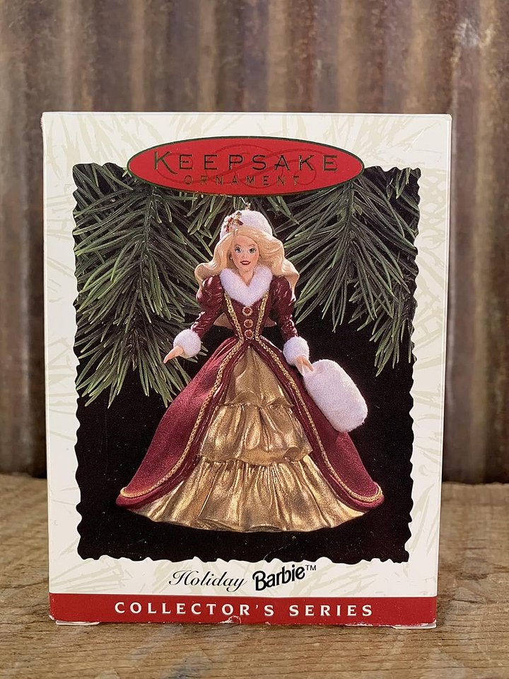 Holiday Barbie, Collector's Series, Dated 1996, Fourth in the Holiday Barbie Ornament Series. product image (1)
