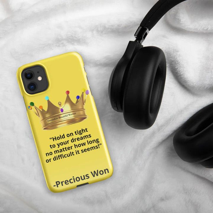 Queendom Beautiful Women iPhone® Snap Case (Yellow/Citrine) product image (2)