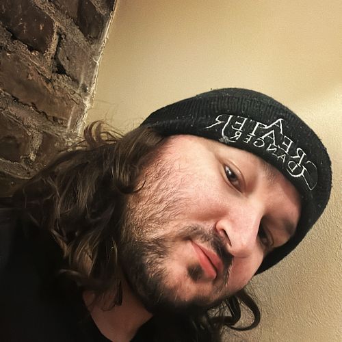 Decided to bust out the ol AGD beanie today. What’s people rockin for band merch these days?