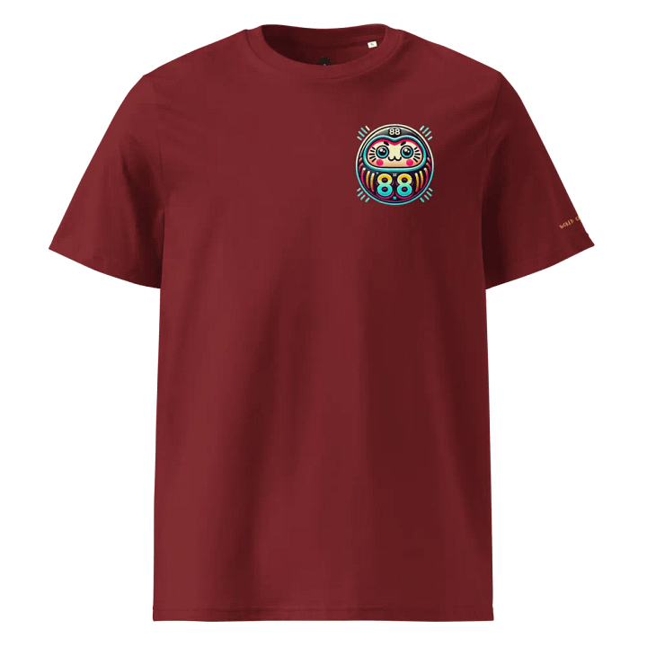 Prosperity 88 Organic Cotton Daruma Doll Unisex T-Shirt product image (1)