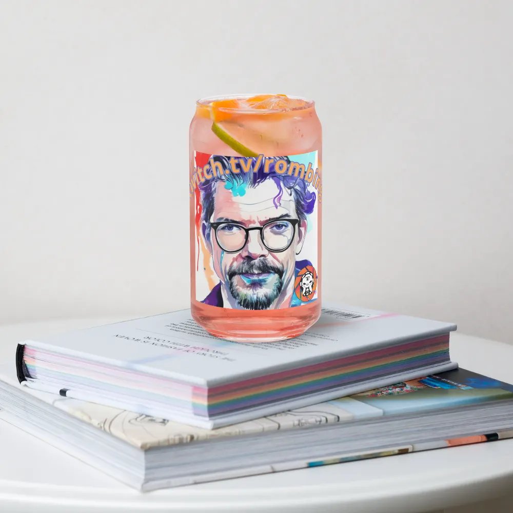 Vibrant Rombing Portrait Can-Shaped Glass product image (4)
