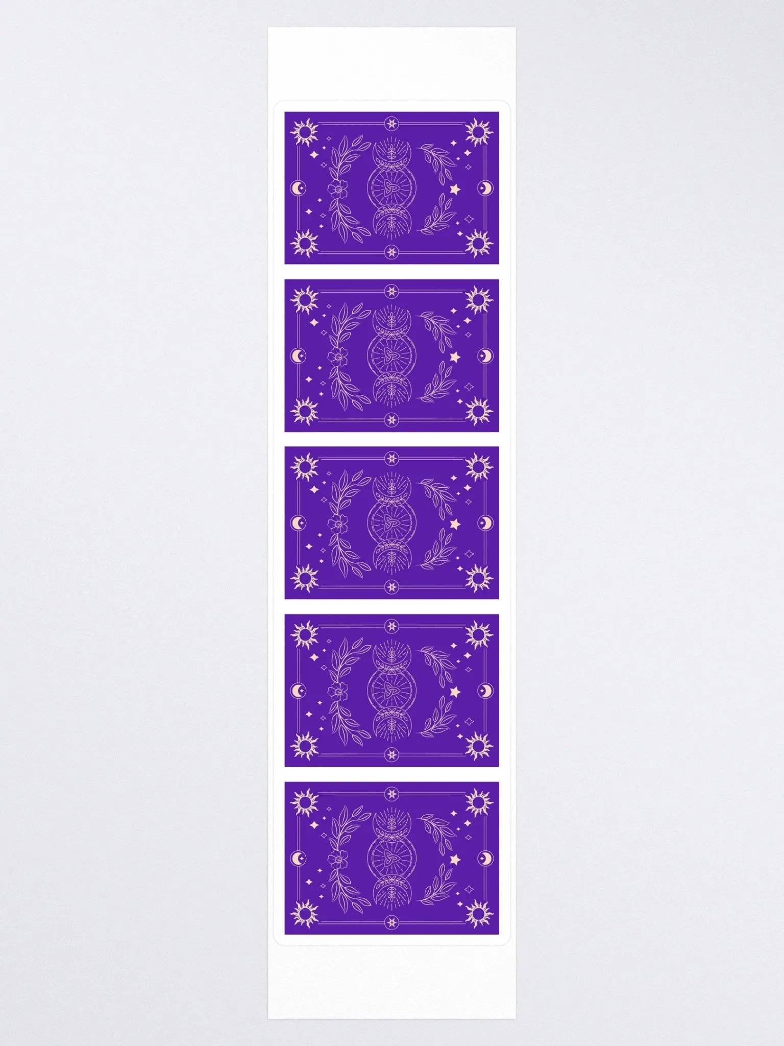Maiden Mother Crone Purple Tarot Card Sticker Set product image (3)