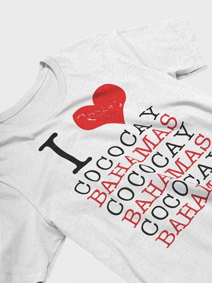 Bahamas Shirt : I Love CoCoCay Bahamas : Heart Bahamas Map product image (1)