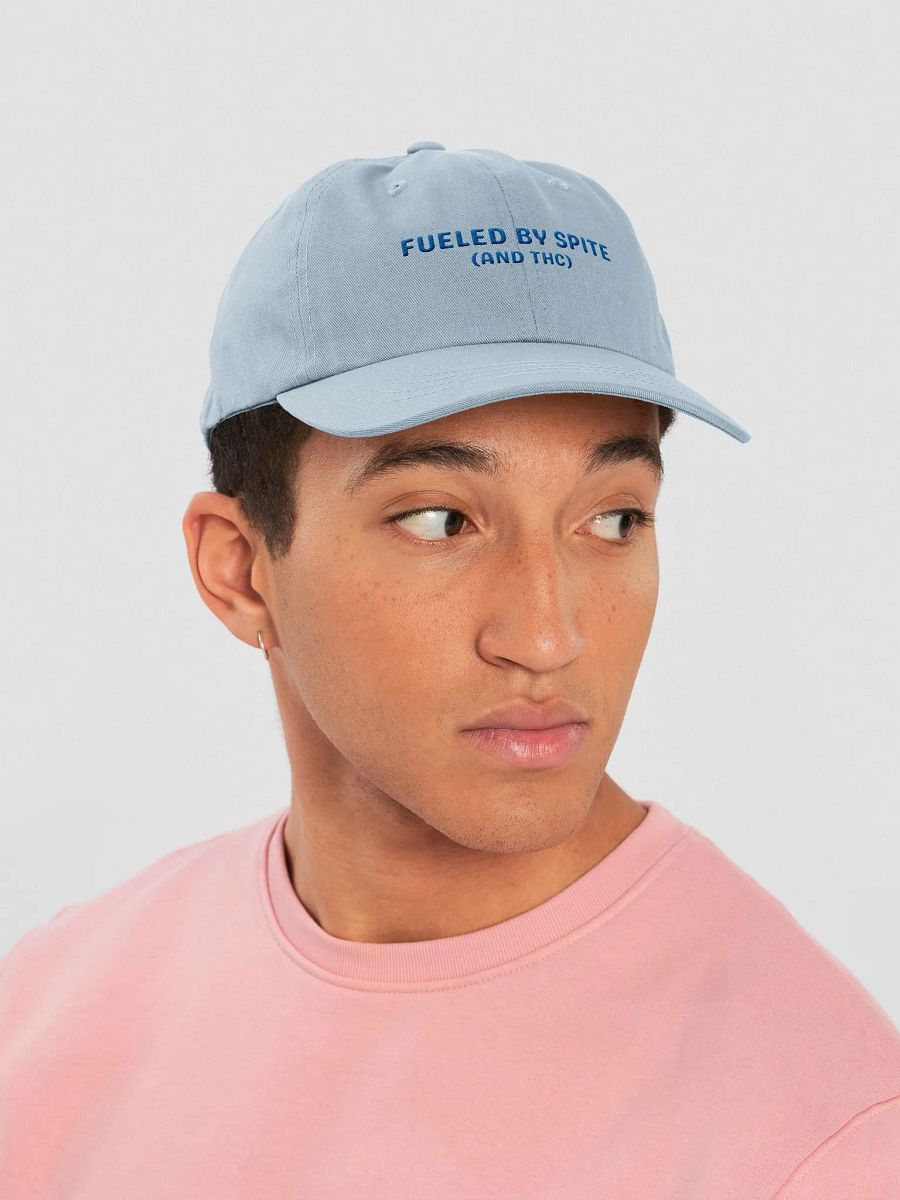 FUELED BY SPITE (royal thread) embroidered classic dad hat product image (14)