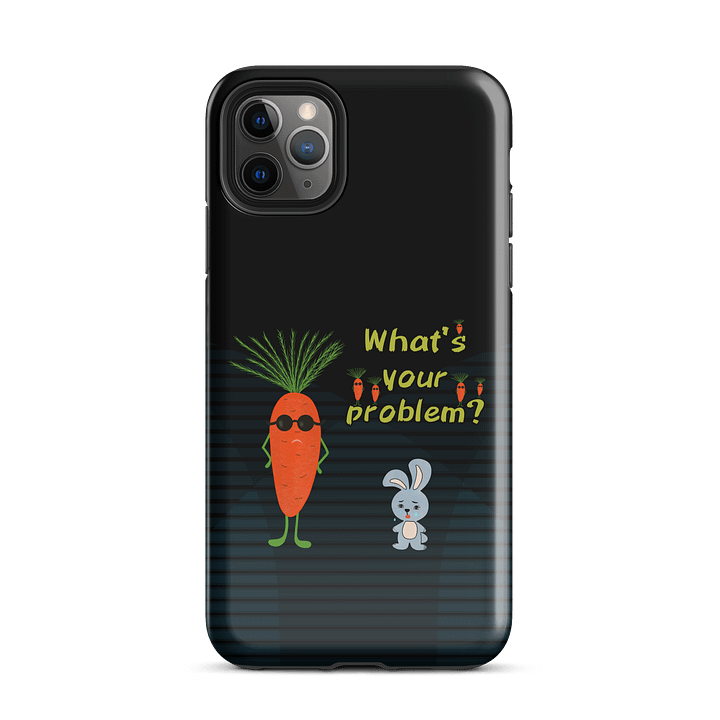 Cool Carrot vs Sad Bunny iPhone® Tough Case product image (26)