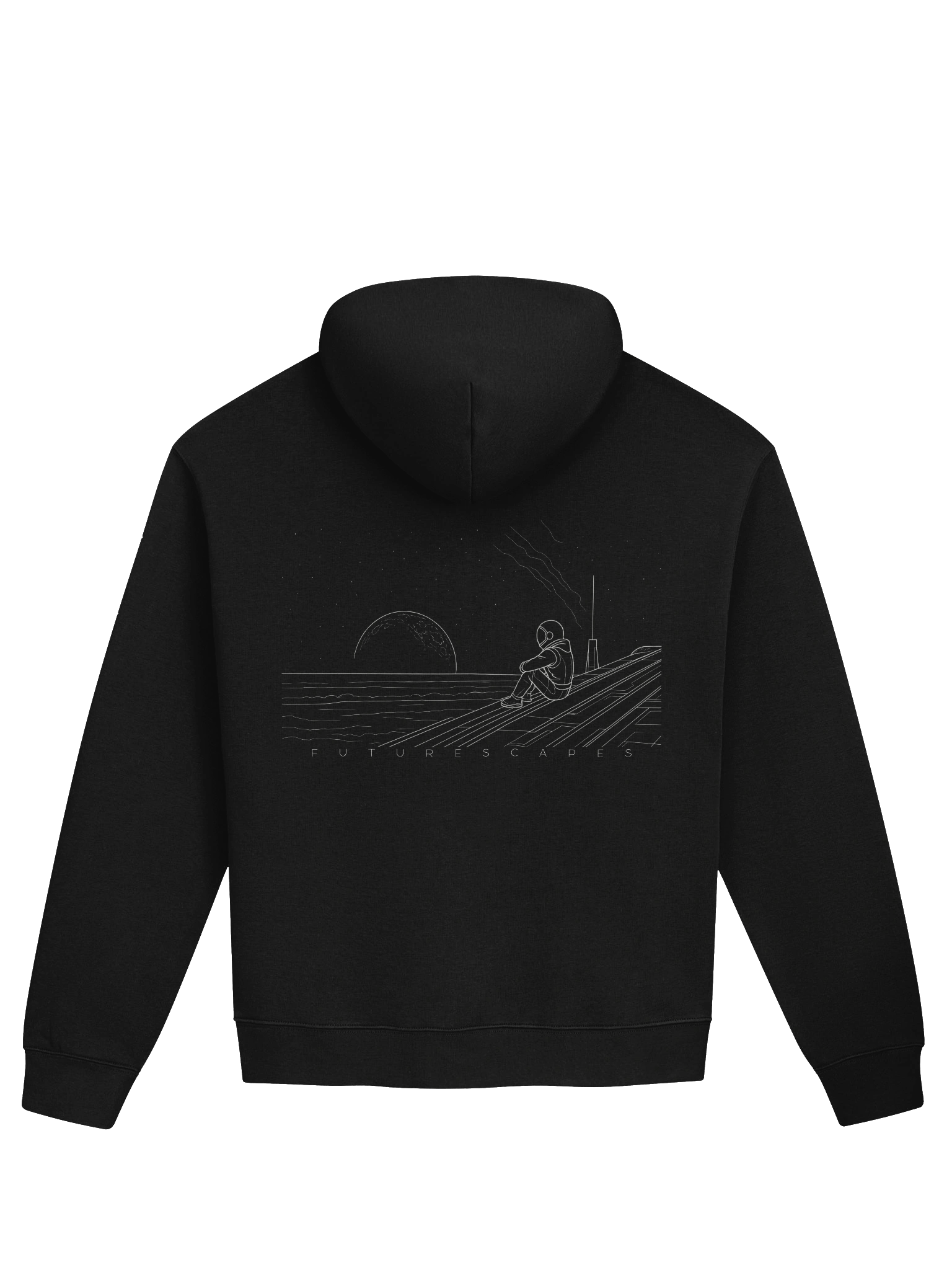 Alone - Line Art Premium Oversized Hoodie product image (5)