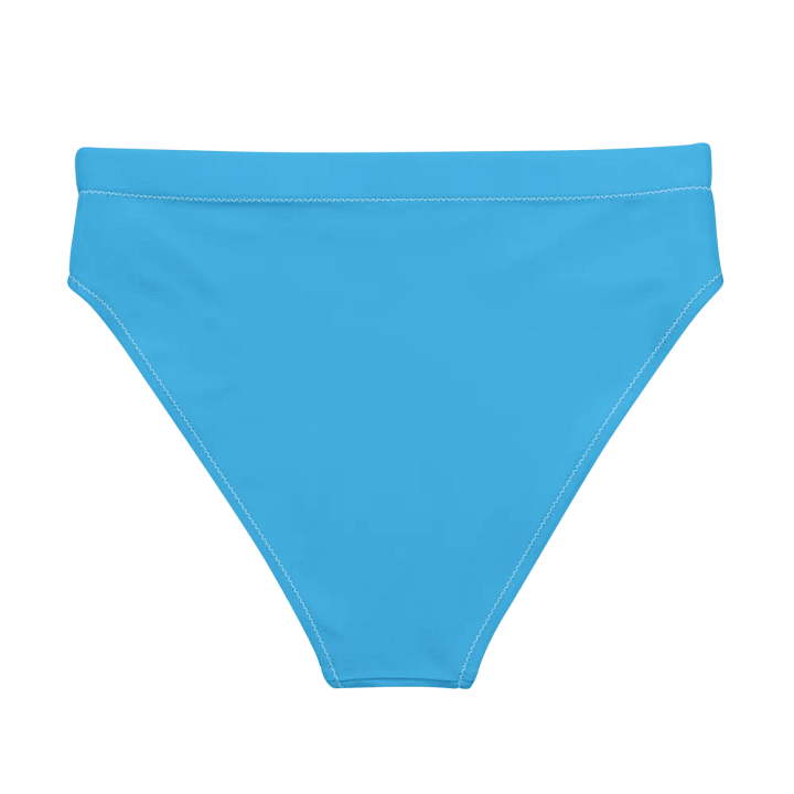 Blue Recycled High Waisted Bikini Bottom product image (2)