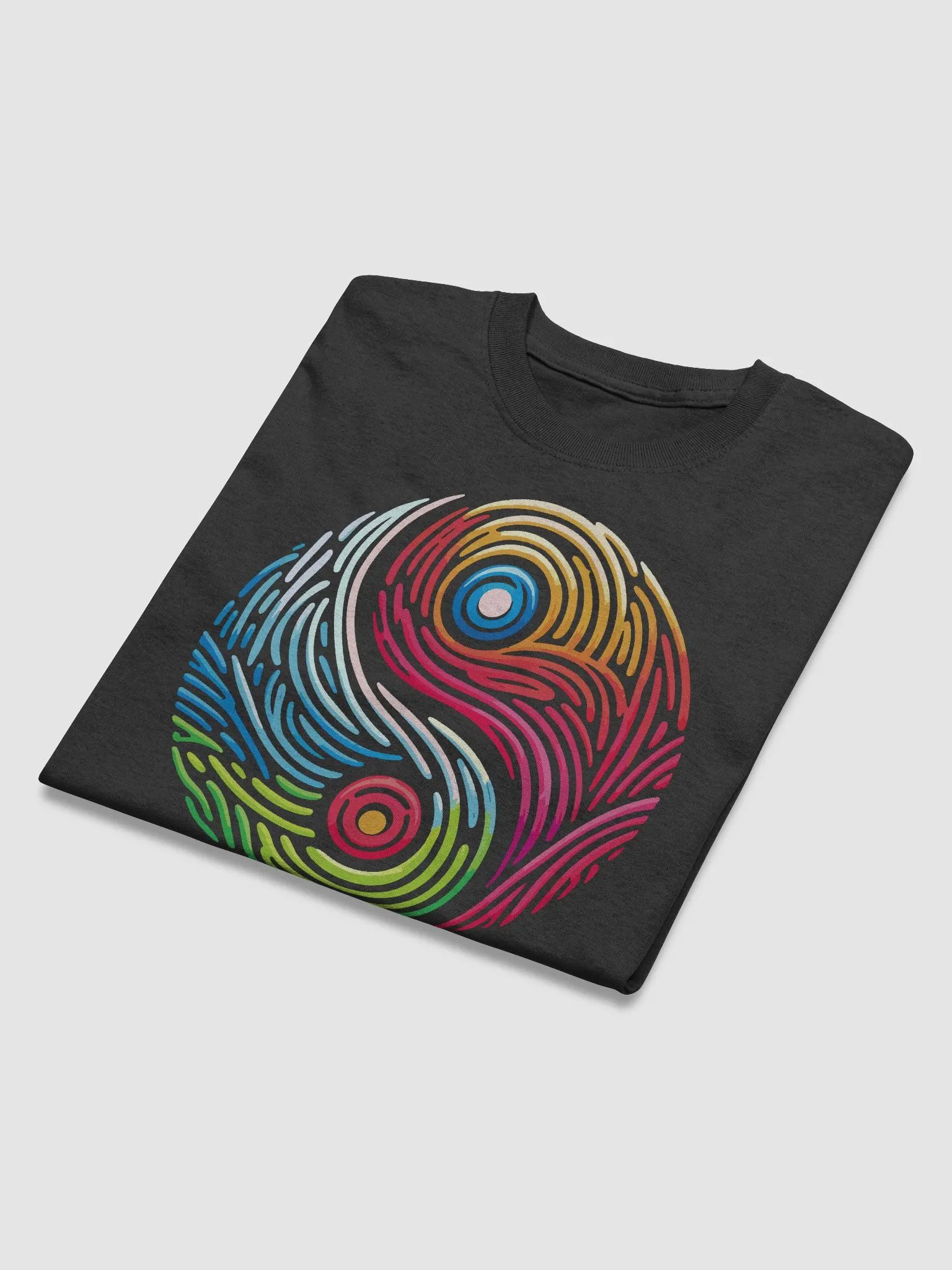 Harmony Brushstroke Yin-Yang T-Shirt product image (4)