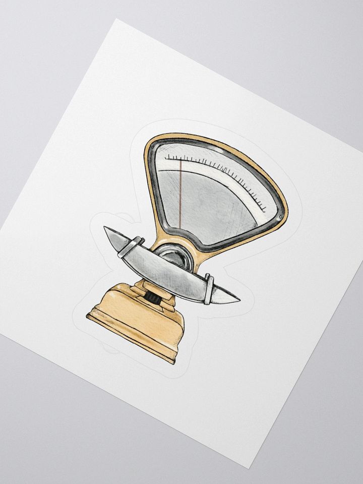 Retro Kitchen Scale Sticker product image (2)