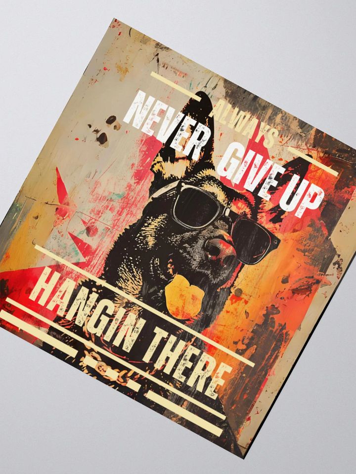 Hangin There German Shepherd Kiss Cut Sticker product image (4)