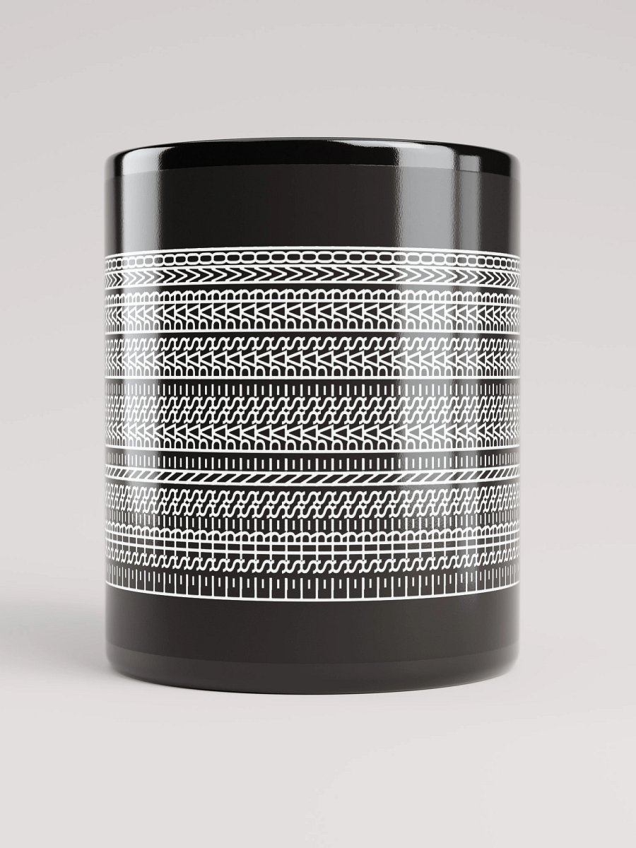 Mug Noir Codé Zen Blanc - Le Stress ne Passe Pas par Moi - Cadeau élégant product image (5)
