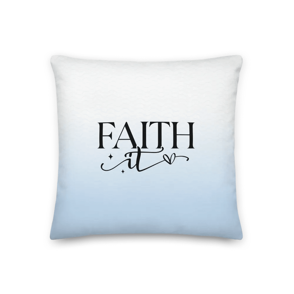 Faith It Till You Make It Pastel Decorative Pillow product image (1)