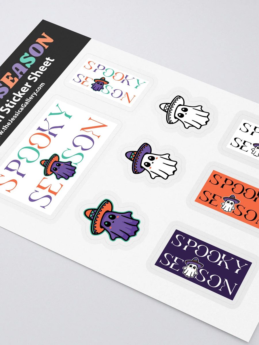 Spooky Season Sombrero Ghost Sticker Sheet product image (3)