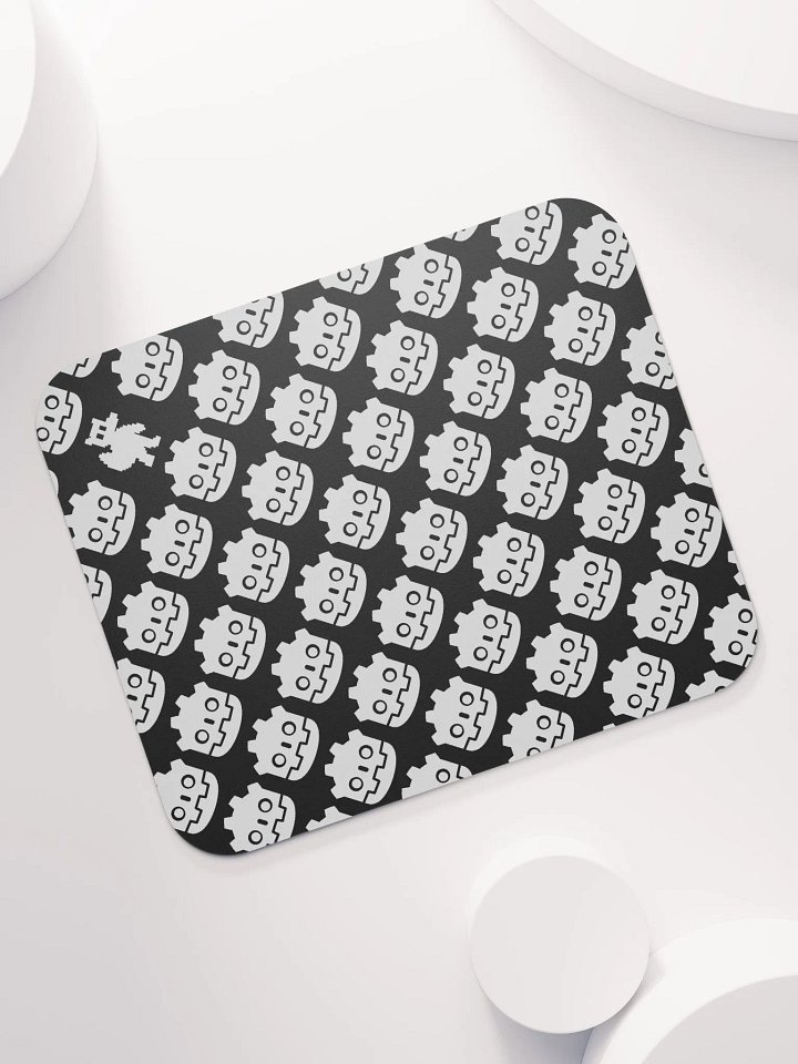 MOUSE PAD - GODOT & FOX DUOTONE BLACK AND GREY product image (1)