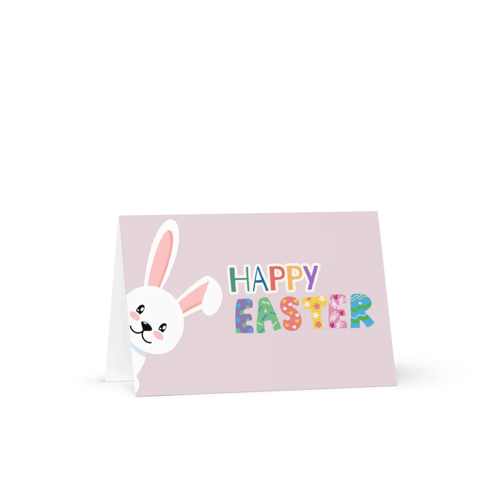 Cute Bunny Happy Easter Greeting Card product image (2)