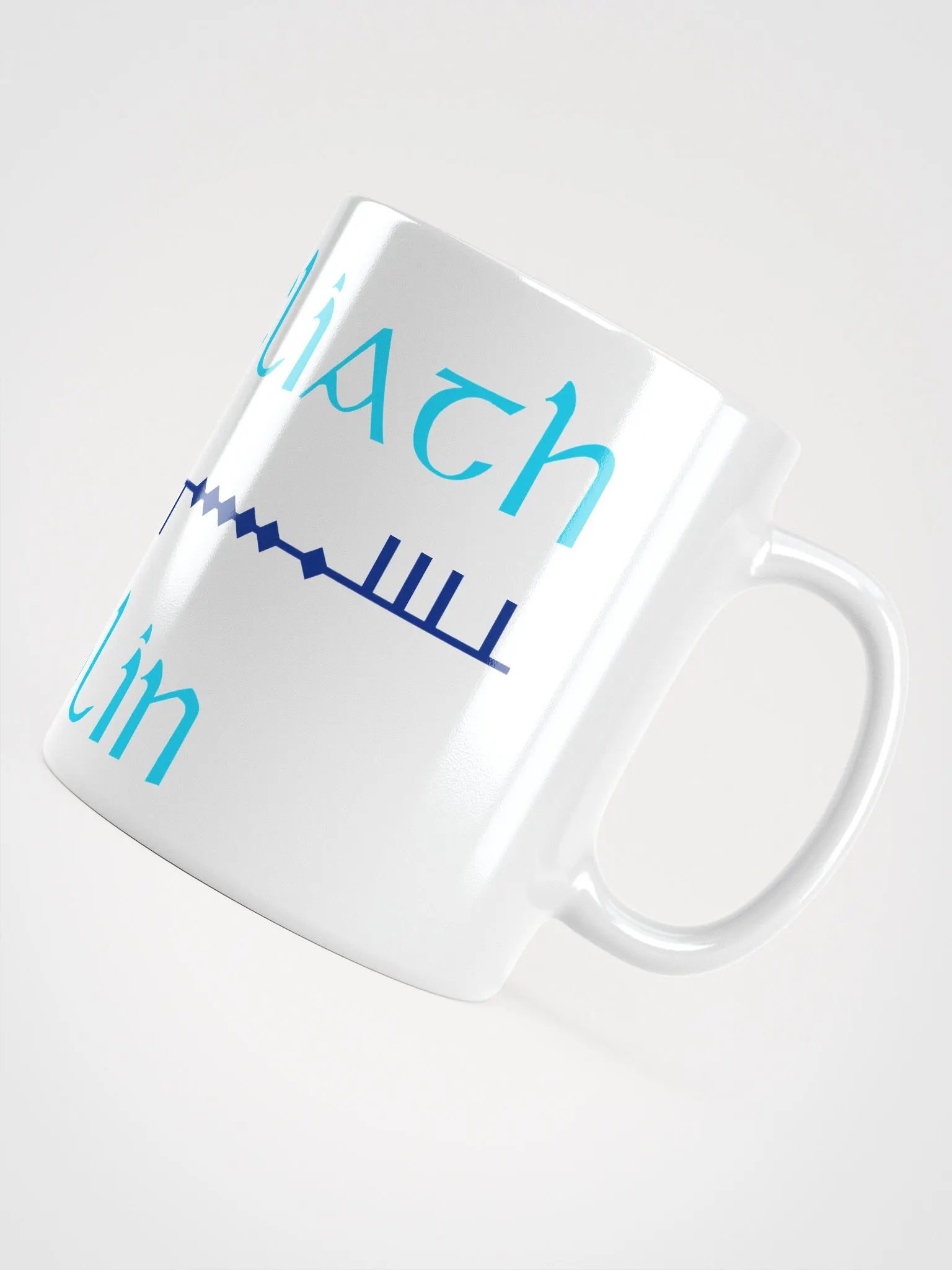 Dublin/Áth Cliath Scholastic style Ogham White Glossy Mug product image (2)