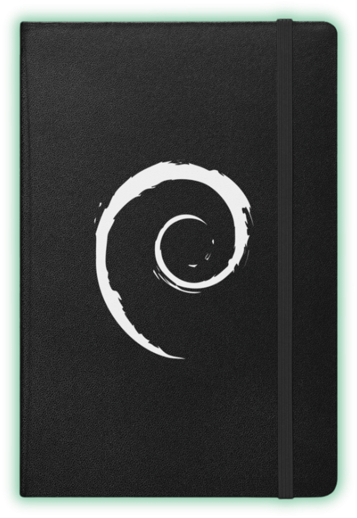 Debian Swirl Hardcover Notebook product image (1)