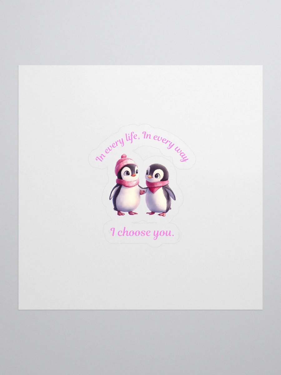Cute Love Penguin Sticker product image (1)