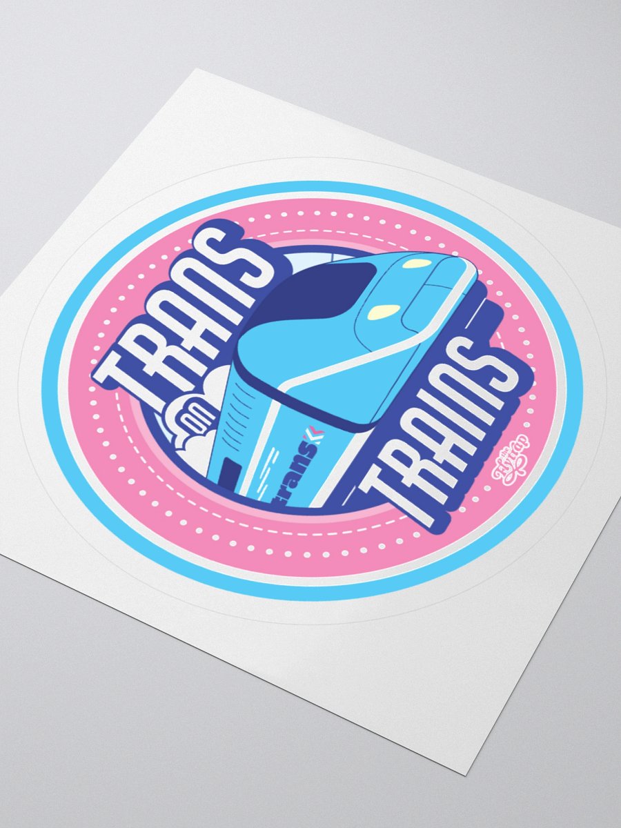 Trans on Trains sticker product image (3)