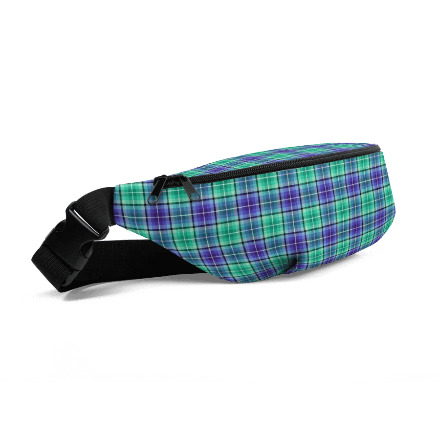 Bright Green and Purple Plaid Fanny Pack product image (3)