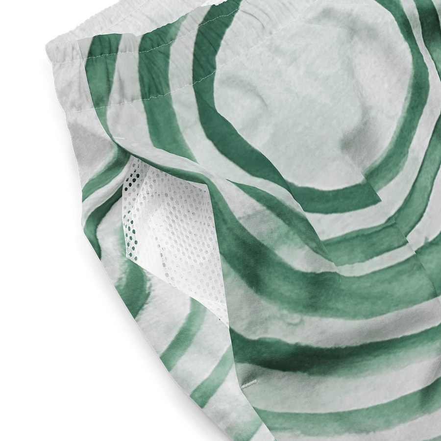 "Green Swirl" Swim Trunks product image (4)