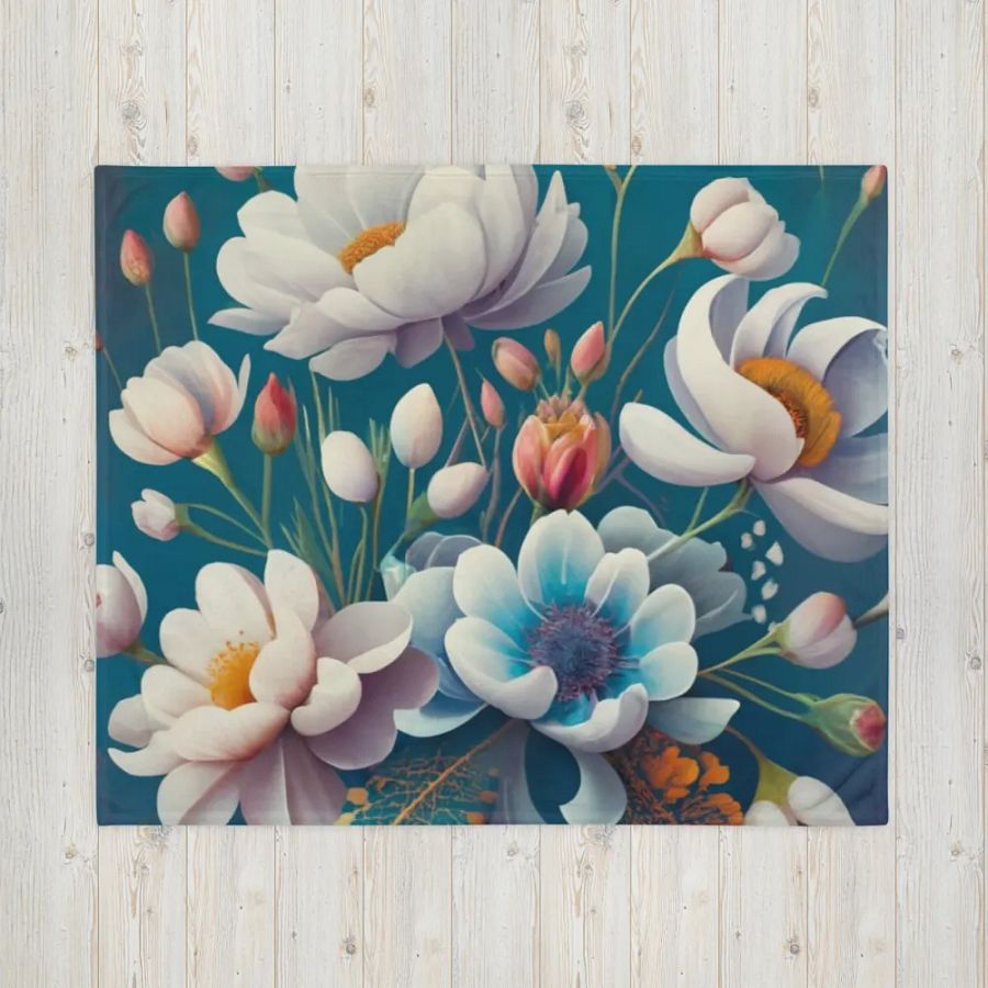 Bouquet of Flowers Throw Blanket product image (4)