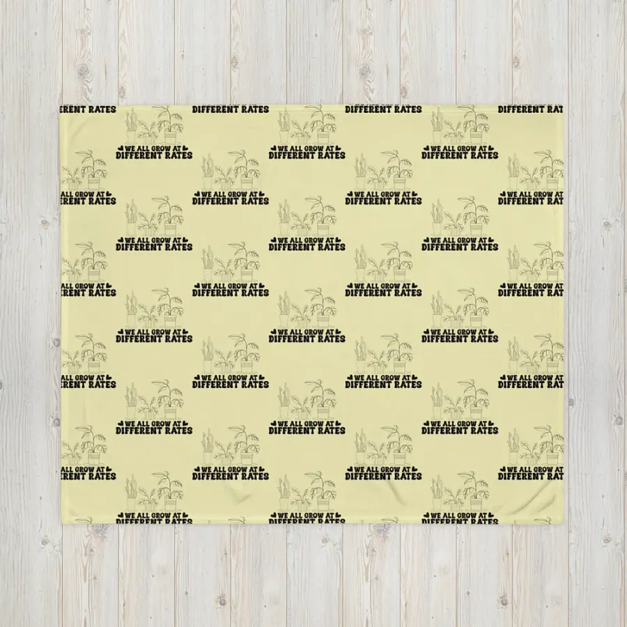 We All Grow At Different Rates Blanket product image (4)